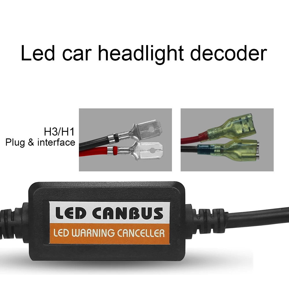 Roadsun H1 H3 H4 H7 9005 9006 H11 Светодиодный автомобильный фонарь Canbus проводка Canceler конденсатор анти-мерцания ошибка EMC резистор декодер