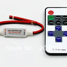 5-24 V 12A радиочастотный контроллер мини-пульт для СВЕТОДИОДНЫЙ монохромный 3528 5050 свет пропилен-каучука прокладки с 11 кнопка