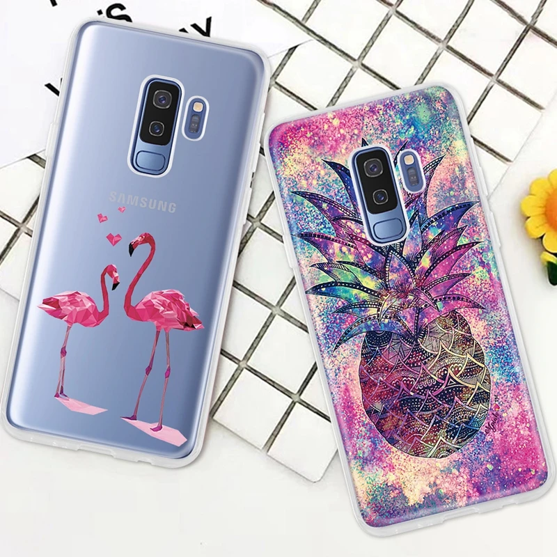 Soft Silicone Cases For Samsung Galaxy S9 S8 S10 Plus S7 Edge Note 9 8 Cartoon TPU Printed Protective Fundas For Samsung A50 A30