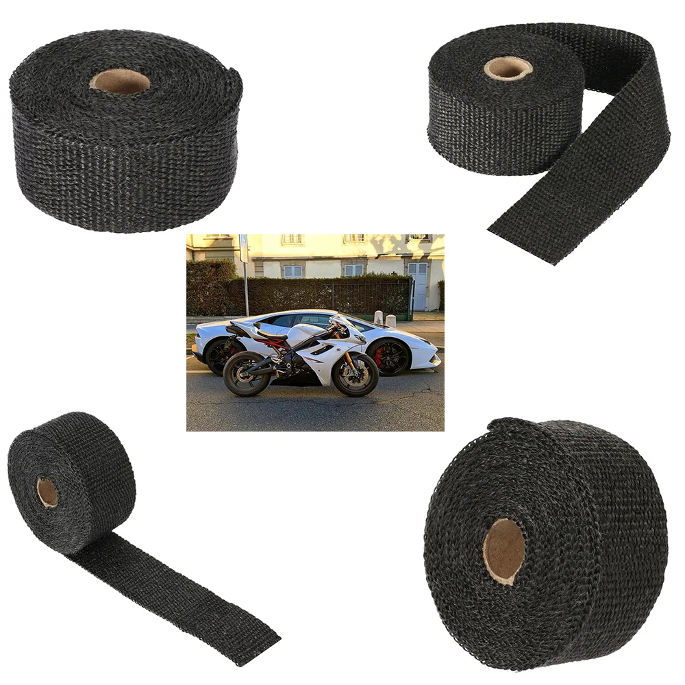 

Heat Exhaust 10m Reflective Insulation Kit Refit Design Pipe Heat Shield Fireproof Cloth for Motorcycle Exhaust Pipe