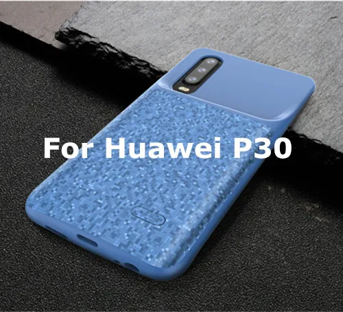 Чехол для аккумулятора KQJYS 4700 мАч для huawei P30 P30 Pro, запасной внешний аккумулятор для huawei P30 Lite, чехол для зарядки - Цвет: Blue  For  P30