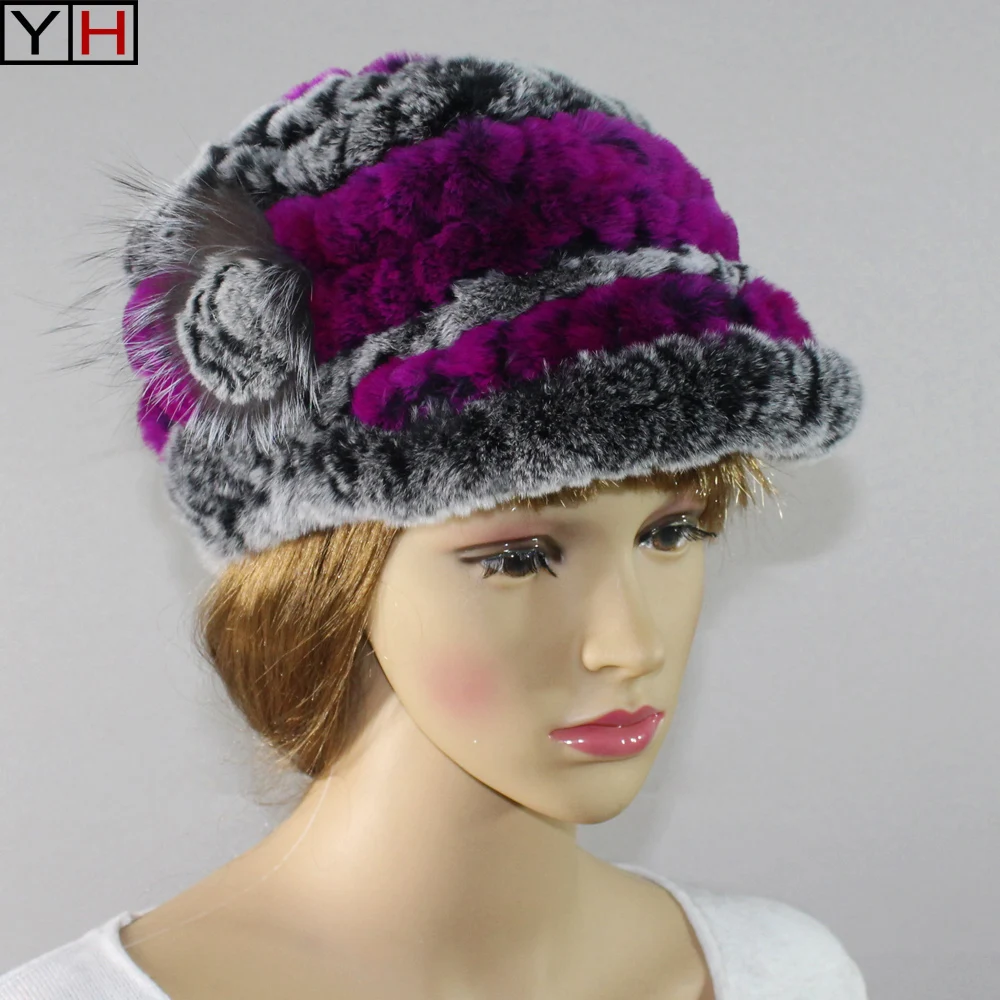 

Winter Women Real Rabbit Fur Hat Russian Winter Women Fashion Natural Rabbit Fur Hat Rex Rabbit fur Cap. Free shipping