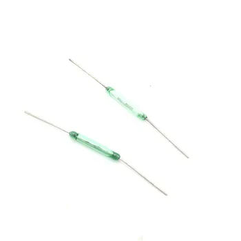 

50pcs/lot Green Reed Pipe MKA14103 Normally Open Magnetic Switch 2*14mm Length