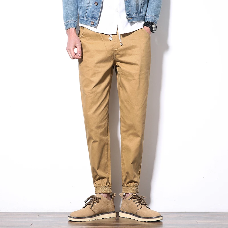 

Men's Trousers Ankle-length Cotton Mens Harem Pant Joggers Casual Slim fit Sweatpants Men Pants for Male