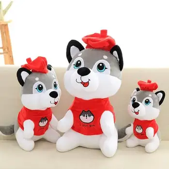 

Cartoon husky dolls plush toys dog husky dolls kids birthday girls