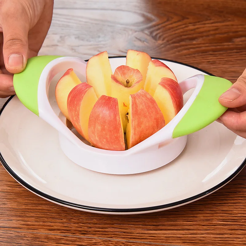 Fruit Vegetable Tools Apple Cutter Sharp Apple Slicer Corer Divider Stainless Steel Apple Pear Onion Cutter Knife Kitchen Gadgets (2)