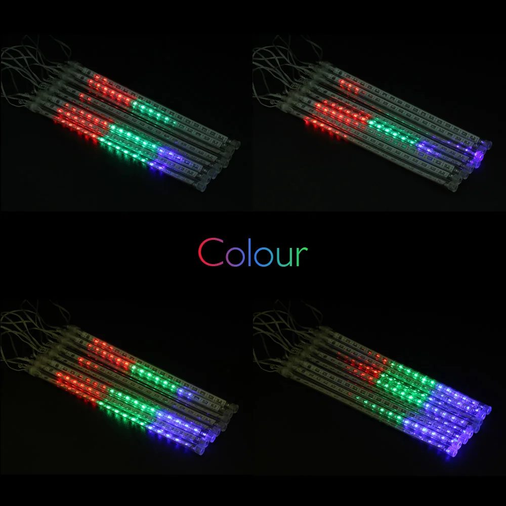 30 см/50 см 8 шт. светодиодный Метеоритный дождь светильник водонепроницаемый для наружного сада светильник s Рождественская елка luces светодиодный декоративный Сказочный светильник - Испускаемый цвет: Multi color