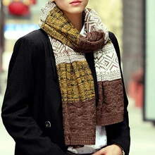 Мужские очаровательные осенние и зимние модные шарфы, мужские и женские теплые шерстяные шарфы, кашемировый шарф