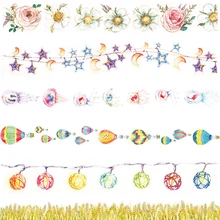 2-3.5cm*5-7m Hot air balloon jellyfish washi tape DIY decoration scrapbooking planner masking tape adhesive tape label sticker