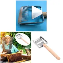 Пчелиный улей из нержавеющей стали откачивающая вилка для меда Скребок Лопата инструмент пчеловода J2Y