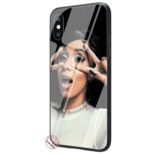 Lavaza Cardi B Tempered Glass Phone Cover Case for Apple