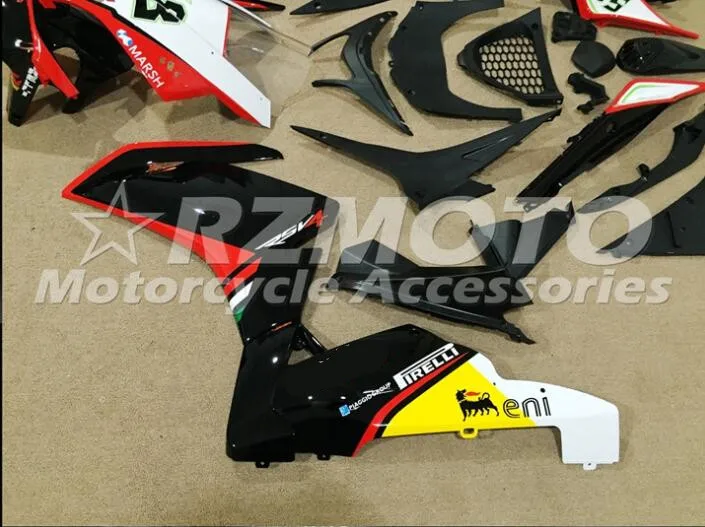 Новый ABS мотоцикл обтекатель для Aprilia RSV4 2010 2011 2012 2013 2014 впрыска кузова белый