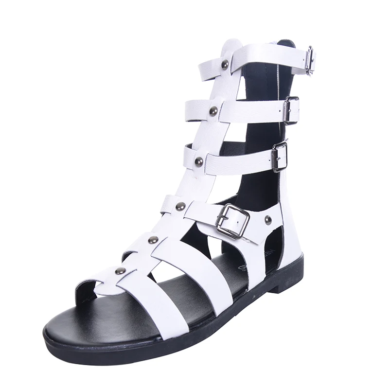 

Woman Fashion Flat Sandals 2019 New Summer Gladiator Sandals Buckle Boots Creepers Ladies Casual Shoes Woman XWZ4202
