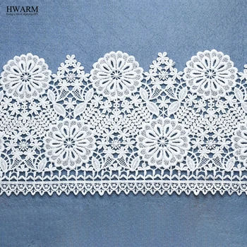 

New Arrival 2Yards White Lace Fabric wedding decoration DIY Crafts Sewing Suppies Decoration Accessories For Garments Elastic