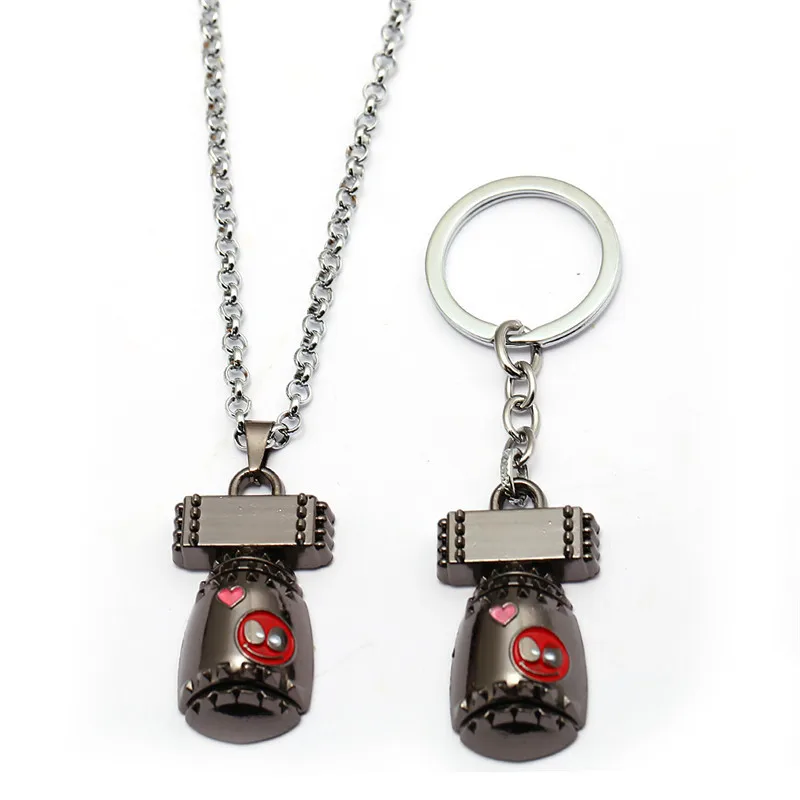 New Deadpool Keychain Cute Metal Key Ring Holder Link Chain Pendants
