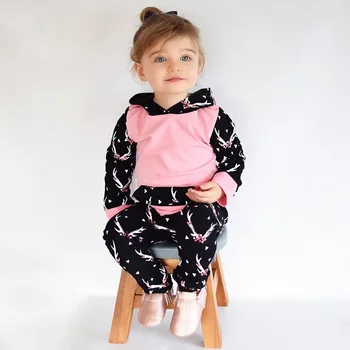 

KIDS TALES The new sweater printing 2017 children's autumn set of two pieces of children's clothing