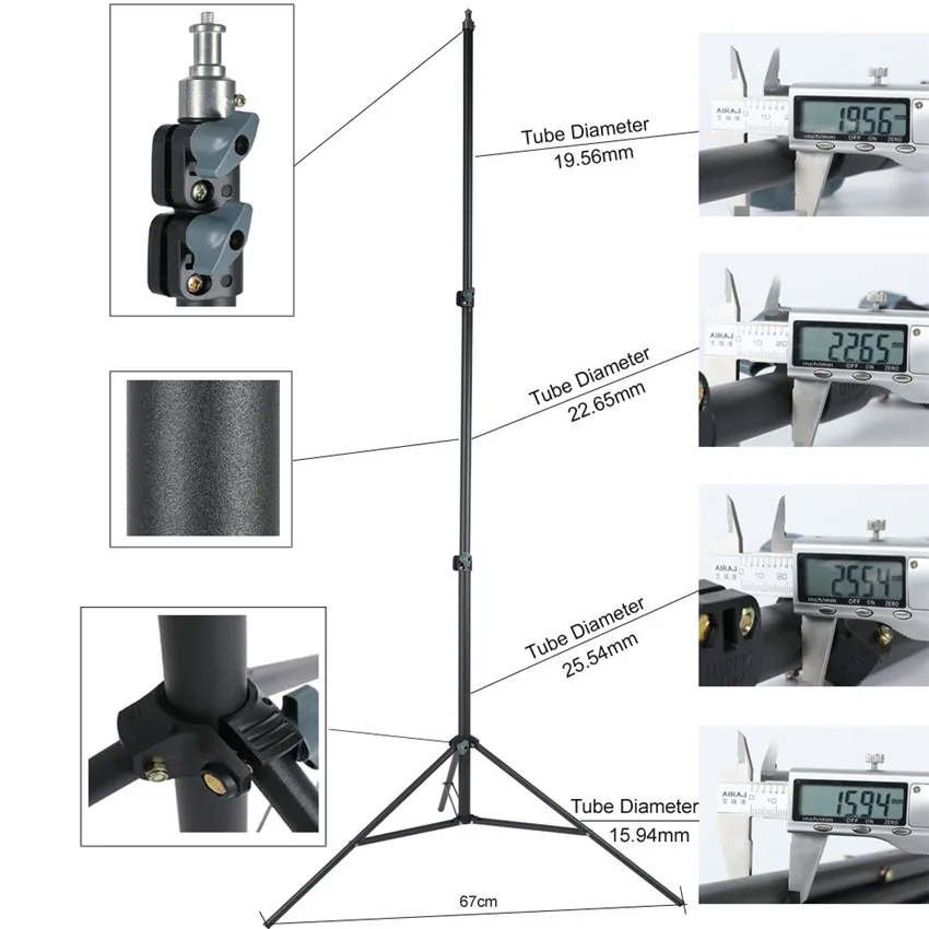 2x230 см тяжелых штатив для осветительного оборудования для фотосъемки Поддержка штатив Максимальная нагрузка 5 кг для фотографическое