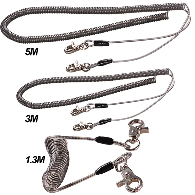 RTI 1.3m 2m 3m 5m 10m Fishing Lanyard Stainless Steel Wire More 10kg Drag  Fish