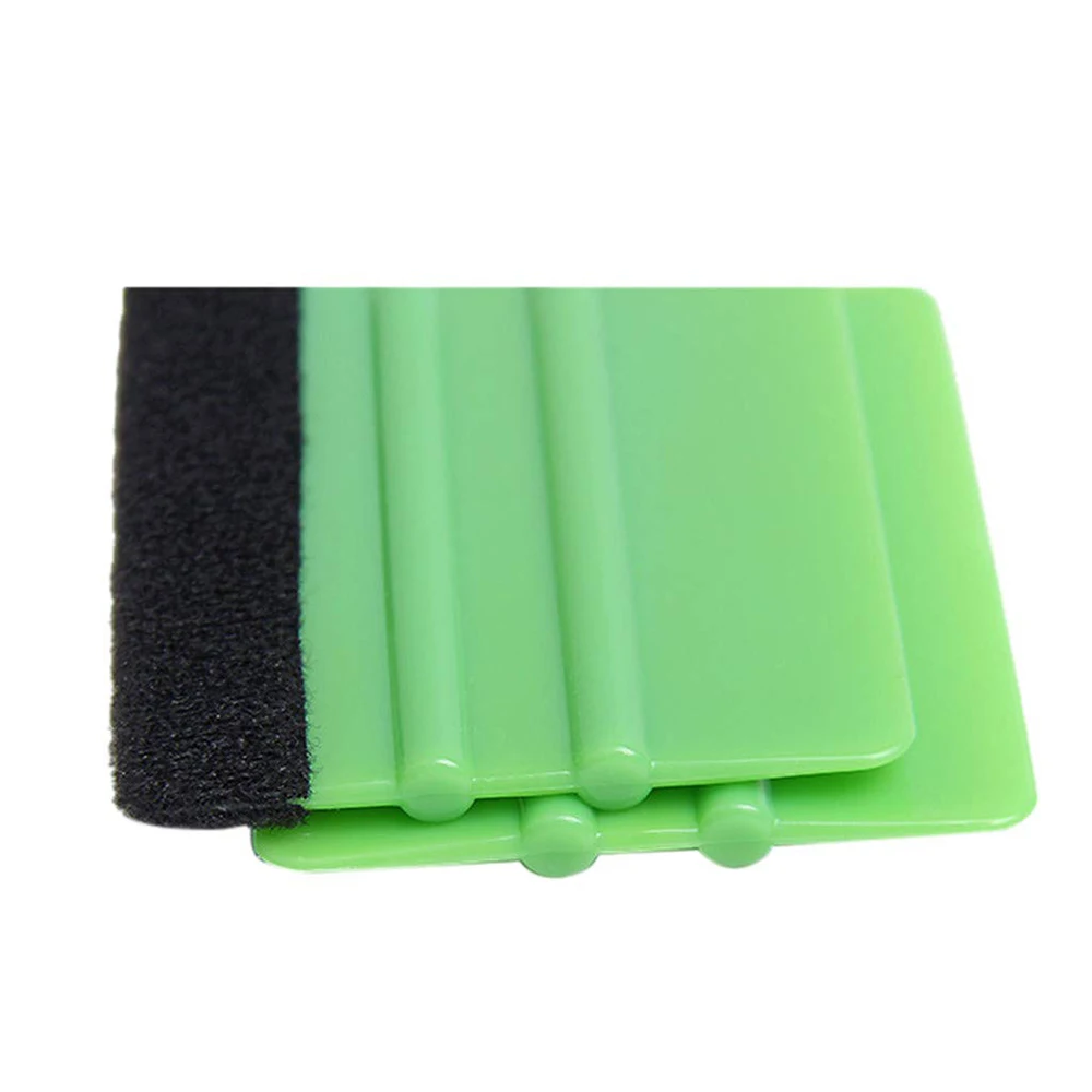 

1PCS Large Double-sided Car Vinyl Film Wrapping Tools Green Scraper Squeegee with Felt Edge Car Styling Stickers Accessories