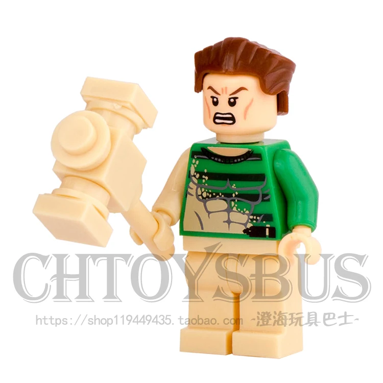 

SingleSale Sandman with Hammer SH191 Amazing Spider-Man SUPER HEROES minifig Assemble DIY Building Blocks Kids Toys Gifts