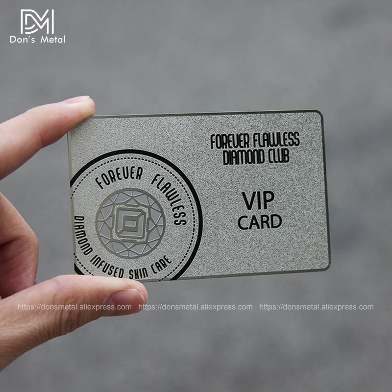 High - grade metal business card metal membership card custom personalized business card design stainless steel business card 