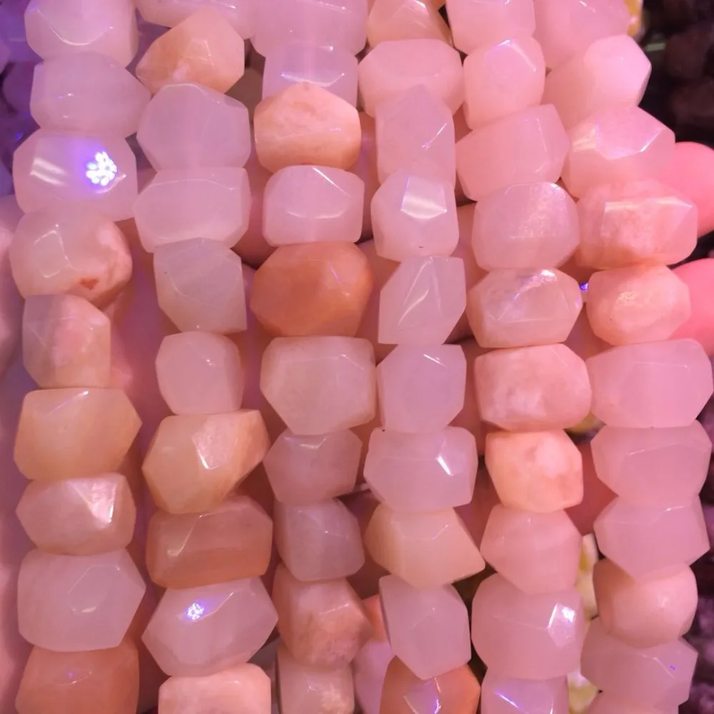oval faceted natural yellow jade beads natural gemstone beads DIY loose