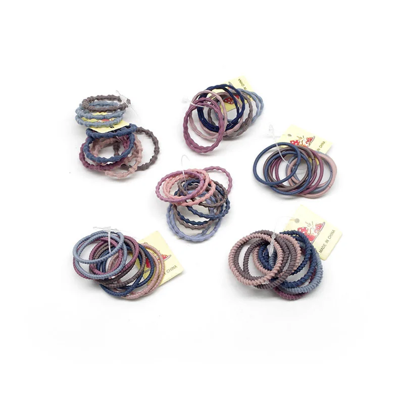 

50PCS/Lot Girls Size 3CM Rubber Bands Children Safe Elastic Hair Bands Ponytail Holder Kids Hair Accessories