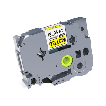 

1PCS PUTY Compatible laminated tze 641 tz641 tz tape 18mm Black on Yellow tze Tape tze641 for Brother PT-P950NW PT-E800TK