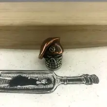 EDC нож бусины Медный берет Череп Бусы на шнурок Паракорд нож инструмент кулон#59