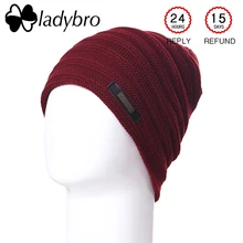 Бренд Ladybro, вязаная шапка, Мужская Зимняя шерстяная шапка, бархатная шапка Skullies, шапка с надписью, мужские шапки, теплые снежные шапки для мужчин, Повседневная шапка