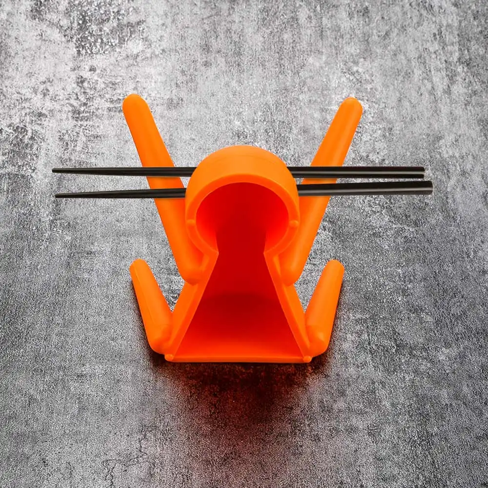 1 Pcs Multi functional Silicone Pan Pot Clips Little Man Shape Lids Holder Spill proof Anti