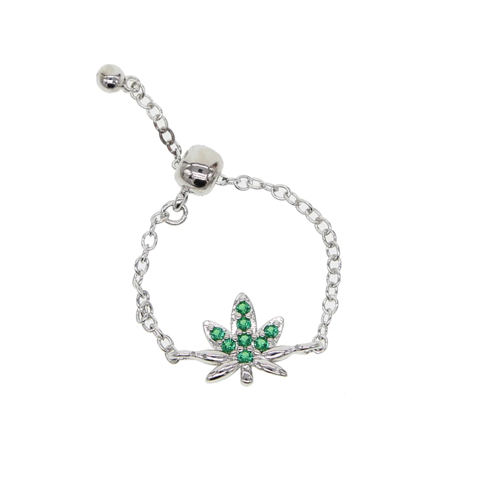 Модное зеленое кольцо с цветком CZ Northstar для девочек, женские Серебристые розовые кольца, Брендовые украшения для пальцев, высокое качество, Homme Ring