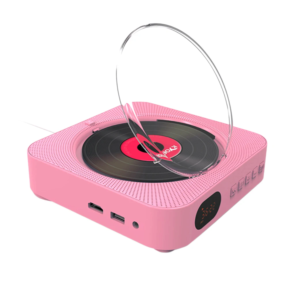 Wall Mountable DVD Player Portable with HDMI Full  Output for TV,AV Pink
