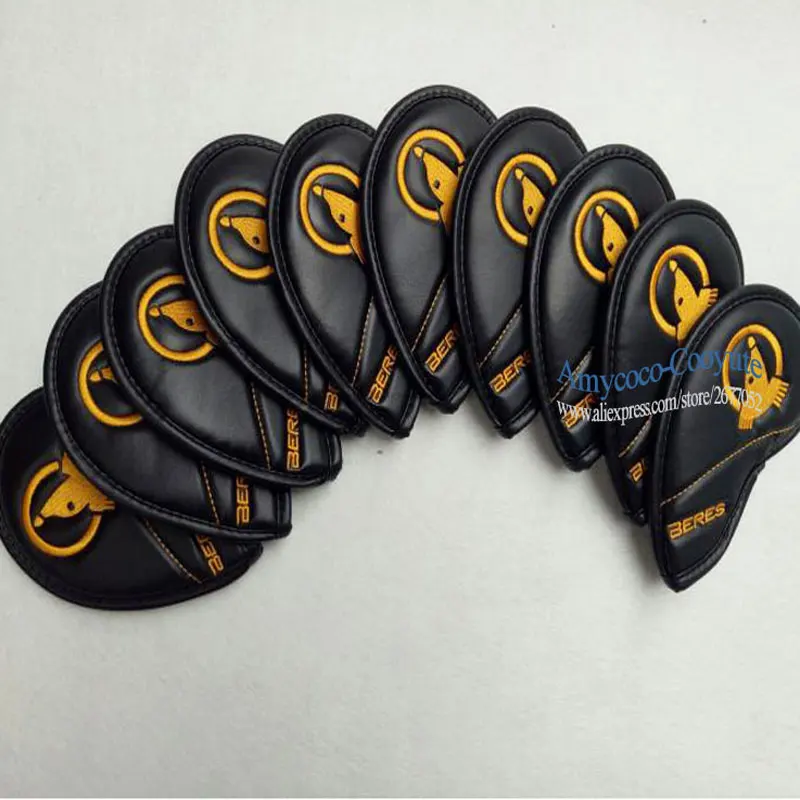 جديد رجل هونما جولف الحديد غطاء الرأس عالية الجودة PU الغولف غطاء الرأس 5 اللون الحديد مجموعة نوادي الجولف غطاء الرأس شحن مجاني