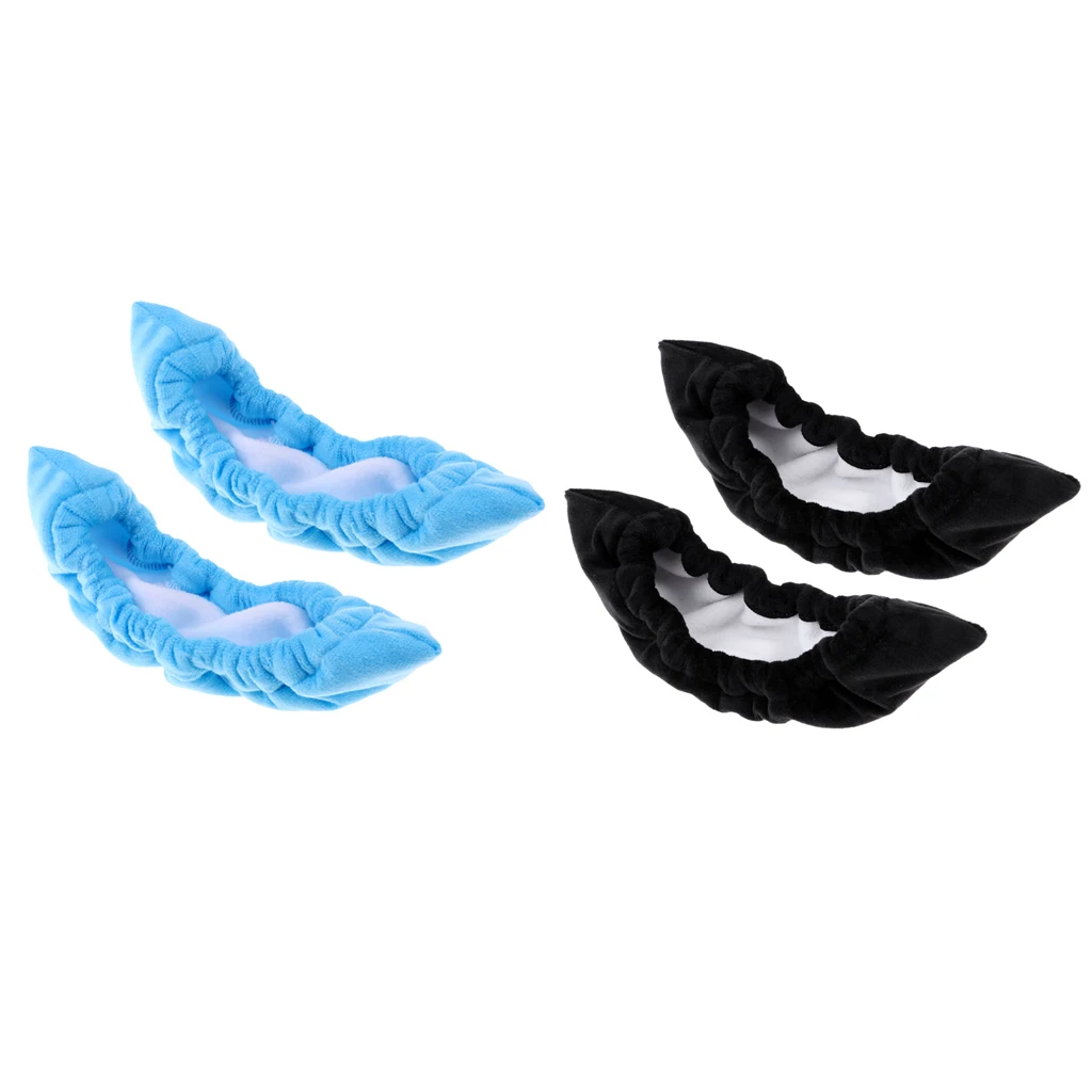 2Pairs Ice Hockey Figure Skate Terry Cloth Sport Blade Covers Soakers Guards