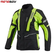 1 шт., мужская осенне-зимняя водонепроницаемая защитная куртка, сохраняющая тепло, гоночная мотоциклетная куртка с 5 вставками