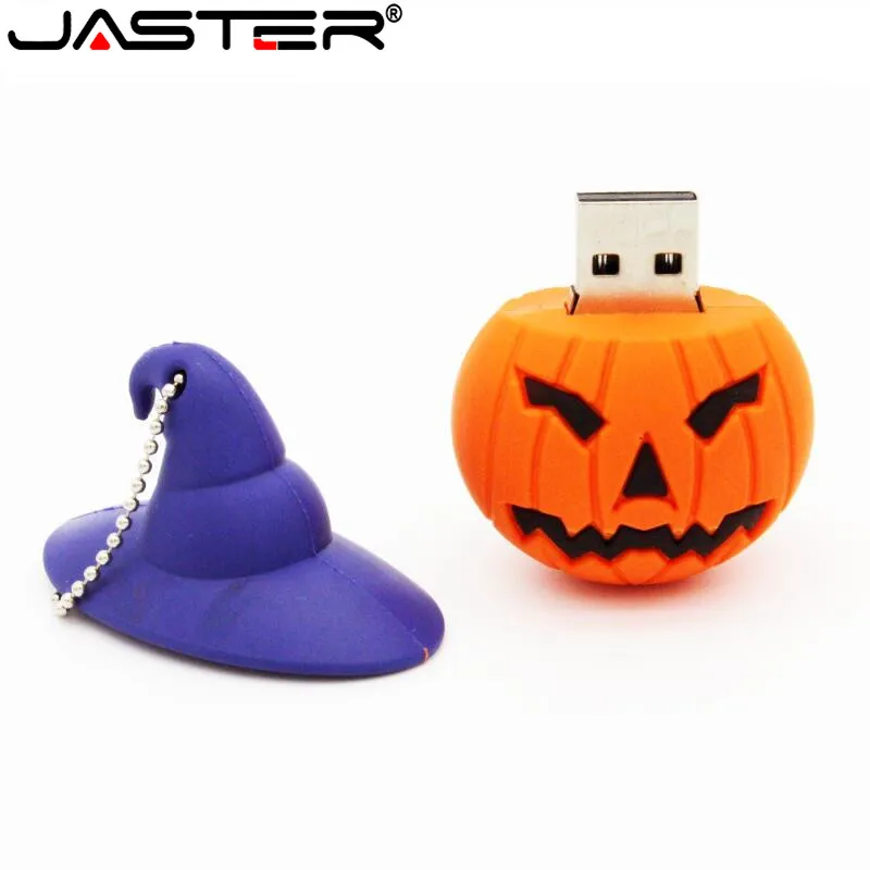 JASTER мультяшный флеш-накопитель 8 ГБ 16 ГБ 32 ГБ 64 Гб тыквенная головка Usb флеш-накопитель Флешка u-диск USB creativo