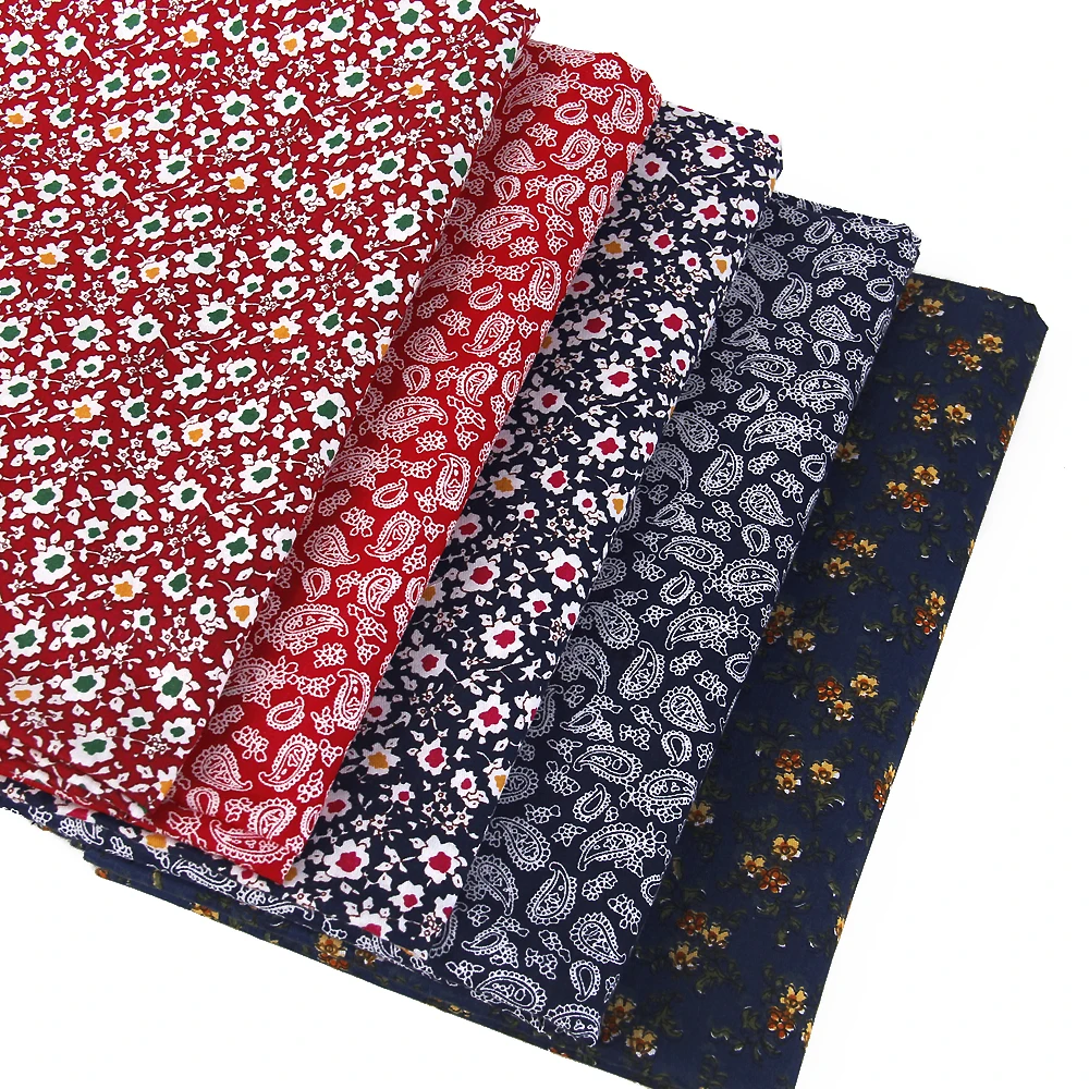 Давид аксессуары 50*145 см в полоску цветы хлопок ткань для ткани Дети Домашний текстиль для шитья куклы тильда, c3229