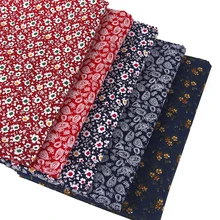 Давид аксессуары 50*145 см в полоску цветы хлопок ткань для ткани Дети Домашний текстиль для шитья куклы тильда, c3229