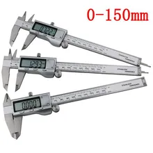 1 PC Metal 6-Inch 150mm Stainless Steel Electronic Digital Vernier Caliper Micrometer Measuring Tools Vernier Calipers P25