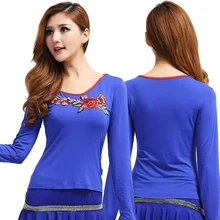 Платье Танго танцевальное платье для квадрата новая весенне-летняя одежда вышивка в народном стиле осенняя куртка с длинными рукавами