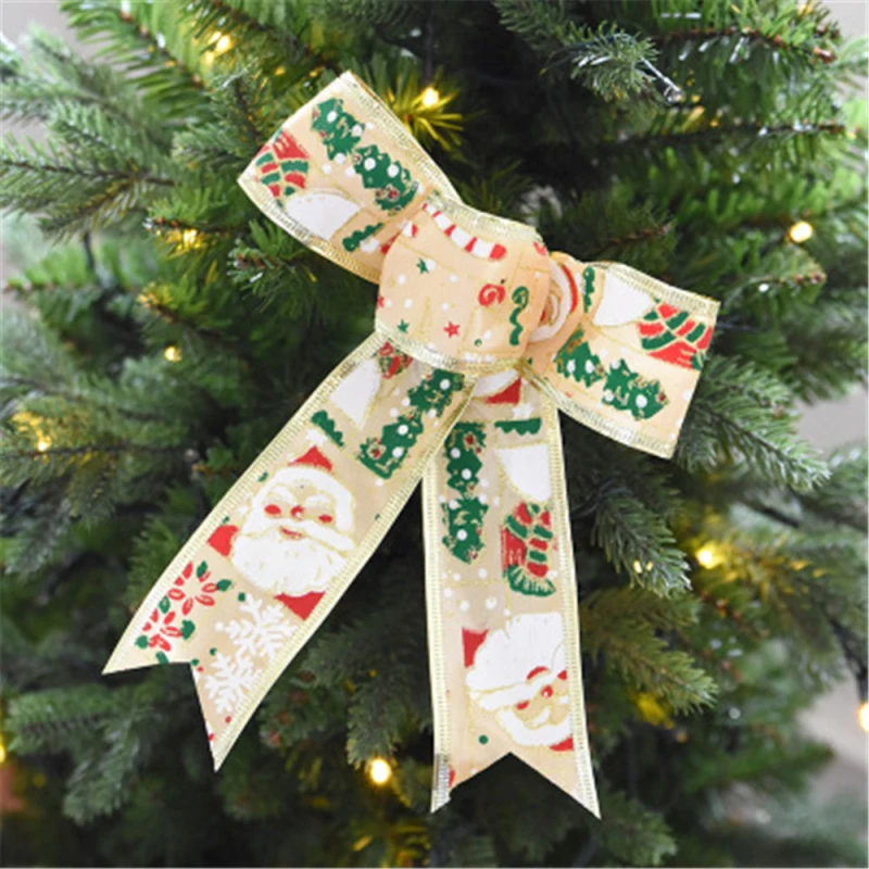 big christmas ornament bowknot festival christmas tree ornament gold purple and silver christmas trees