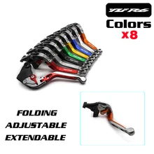 CNC Adjustable Foldable Extendable Motorbike Brakes Clutch Levers For YAMAHA R6 YZF-R6 1999 2000 2001 2002 2003 2004