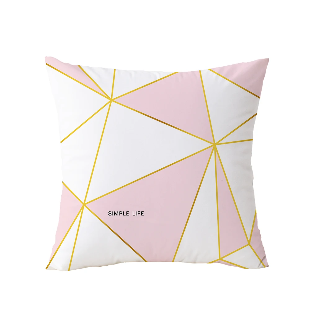 Розовый фламинго геометрический Чехлы Home Decor бархатное покрытие для подушки для дивана 45*45 см Декоративные подушки "Ананас" Чехол