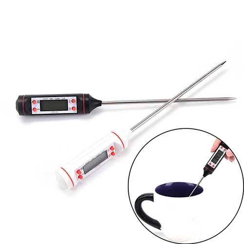 Random Color font b Electronic b font Digital Thermometer Instruments Hydrometer Meat Food Probe Temperature Sensor