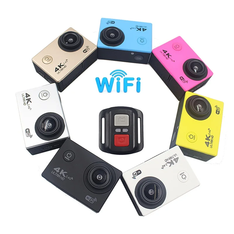 F60R 4K 30FPS Sport Action Camera 170°Lens 1080P 60FPS HD WIFI Camera 30M Waterproof with Remote for Swimming Driving Cycling Car (6)
