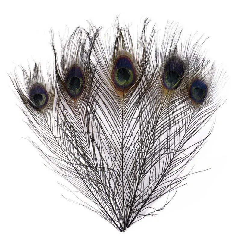 10Pcs-lot-Top-quality-Dyeing-peacock-feathers-length-25-32CM-10-13inch-beautiful-peacock-feather-Diy(10)