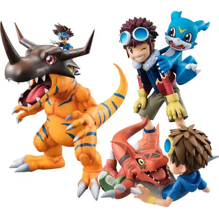 Digimon Adventure Аниме Фигурка Greymon/Agumon/TAICHI/Sora/Takeru/Hikari/Gomamon/Garurumon/Yamato/Daisuke Renamon