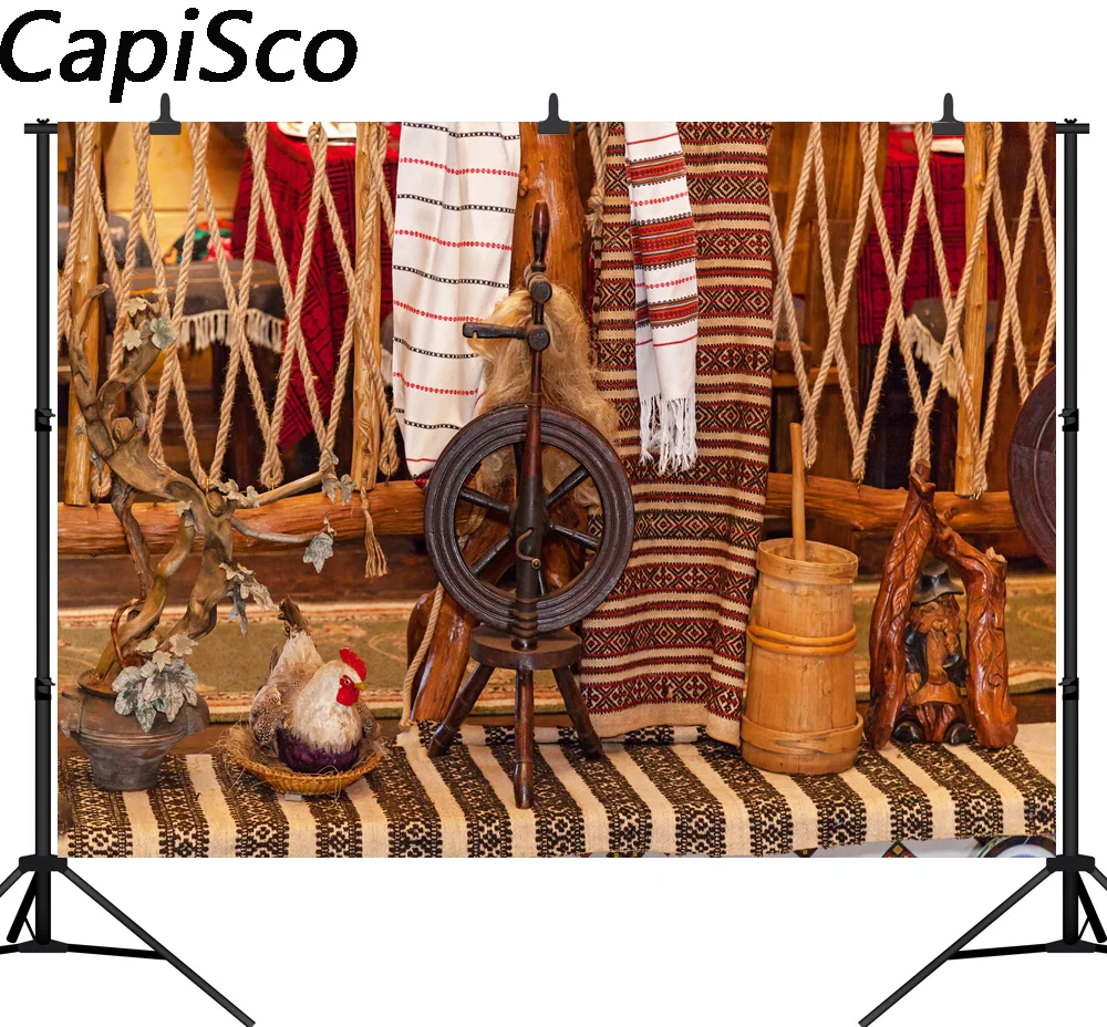

Capisco Photography Backdrop Background Wood Pirate Ship hen Travel Case Photo Background Kids Holiday Photoshoot Backdrops