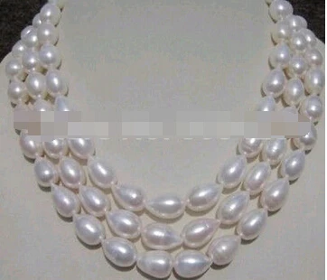 

Free shipping >>@ 1273 8-9MM WHITE AAA+ SOUTH SEA BAROQUE PEARL NECKLACE 50''
